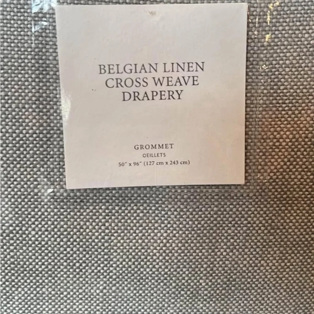 Belgian Linen Cross Weave Drapery Spruce
